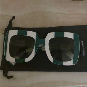 Dolce & Gabbana Striped Sunglasses Sun Glasses